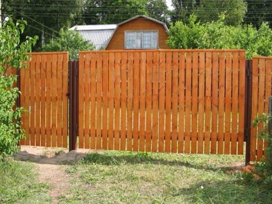 деревянный забор