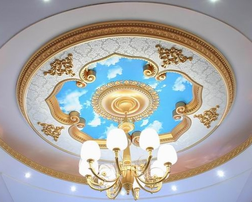 Ручная роспись на подвесном потолке
